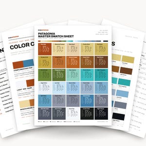 Rugged Mountain Color Palette for Wild Landscape Art and Outdoor Branding, 30 Patagonia Earth Hues, Procreate Swatches, Hex Codes