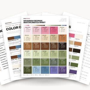 Savannah Georgia Color Palette | 30 Procreate Swatches, HEX, RGB, CMYK (Digital Download)