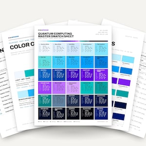 Quantum Computing Color Palette | 30 Hex RGB CMYK Colors (Digital Download)