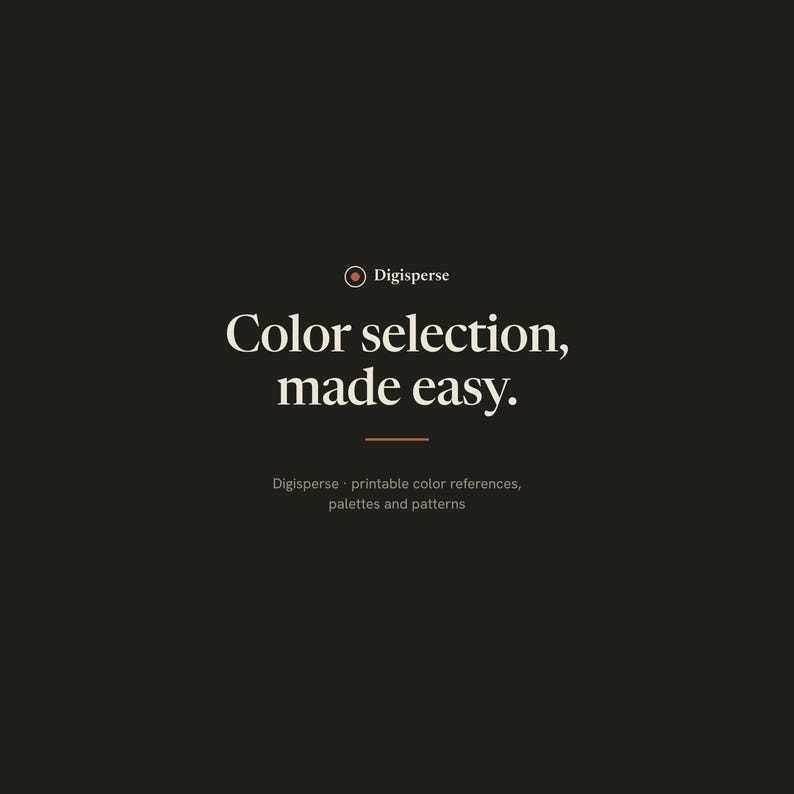 Digisperse — color selection made easy