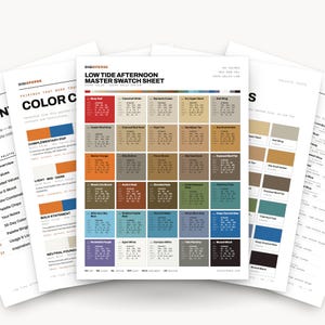 Low Tide Afternoon Color Palette | 30 Colors | Hex RGB CMYK | Procreate Swatches + ASE | Digital Download
