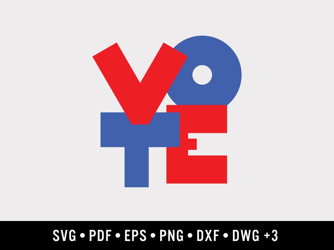 VOTE Block Letters Graphic | Includes 9 File Formats | for Design ...