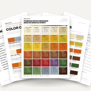 Pumpkin Patch Weekend Color Palette | 30 Autumn Hues, Procreate Swatches (Digital Download)