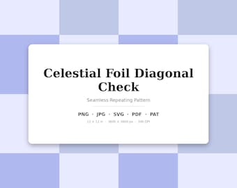Himmlische Diagonale Karo Muster | Multi-Color Celestial Foil Diagonal Karo | .png .jpg .svg .pdf .pat | Digitales Papier | Stoff &