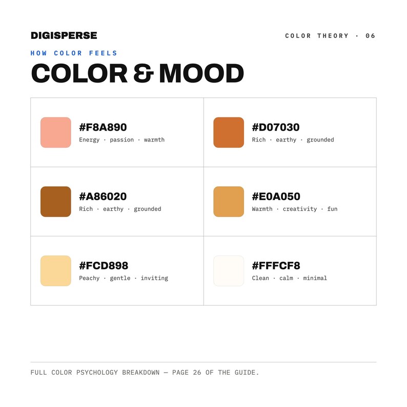 Peach Cobbler Color Palette | 30 Colors | Hex RGB CMYK | Color Guide ...