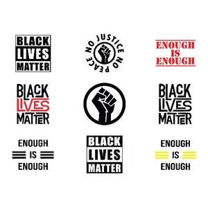 Black Lives Matter Graphics Bundle | Includes 9 File Formats | For Design, Print, Die Cut, Sublimation, CNC
