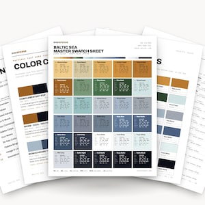 Cold Coastal Color Palette for Nordic Travel Art and Moody Sea Branding, 30 Baltic Grey Blue Hues, Procreate Swatches, Hex Codes