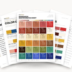 Marrakech Color Palette | 30 Colors | Hex RGB CMYK | Color Guide | Procreate Swatches + ASE | Digital Download