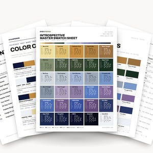 Muted Contemplative Color Palette for Mindful Journal Art and Calm Branding, 30 Introspective Hues, Procreate Swatches, Hex Codes