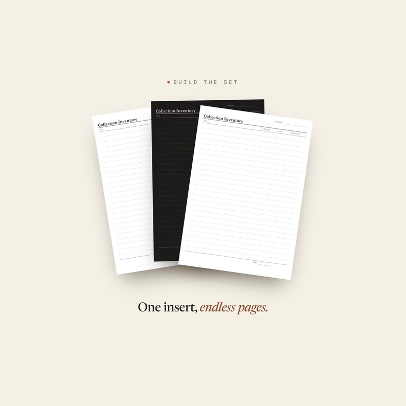 Collection Inventory Planner Insert | Collection Log | GoodNotes iPad PDF | Digital Download image 17