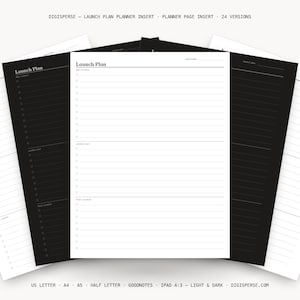 Content Planner | Launch Plan | GoodNotes + iPad PDF | Instant Download