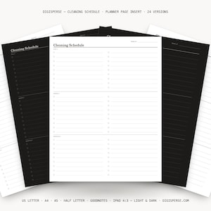 Cleaning Schedule Printable | Weekly Home Chore Rota | GoodNotes + iPad PDF | Instant Download