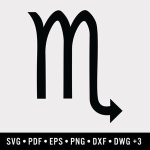 Scorpio Graphic | Includes 9 File Formats | For Design, Print, Die Cut, Sublimation, CNC