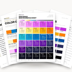 Cosmic Black Color Palette for Galaxy Art and Astronomy Branding, 30 Deep Space Nebula Hues, Procreate Swatches, Hex Codes