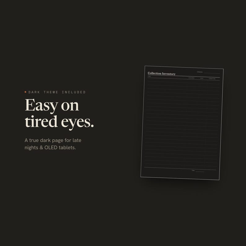 Collection Inventory Planner Insert | Collection Log | GoodNotes iPad PDF | Digital Download image 16