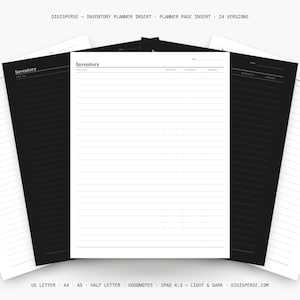 Inventory Tracker Printable | Ecommerce Stock and Sales Sheet | GoodNotes PDF