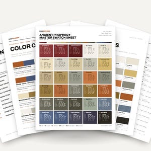 Mystic Gold Color Palette for Fantasy Lore Art and Epic Branding, 30 Ancient Prophecy Mythic Hues, Procreate Swatches, Hex Codes