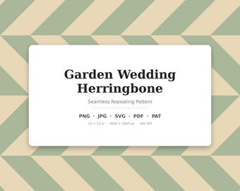 Garten Fischgrät Muster | Hochzeit Fischgrätenmuster | .png .jpg .svg .pdf .pat | Digitales Papier