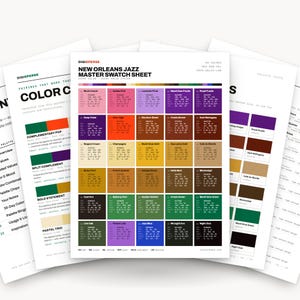 New Orleans Jazz Color Palette | 30 Colors | Hex RGB CMYK | Color Guide | Procreate Swatches + ASE | Digital Download