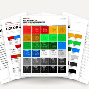 Retro Cipher Color Palette for Spy Thriller Art and Hacker Aesthetic Branding, 30 Codebreaker Green Hues, Procreate Swatches, Hex Codes