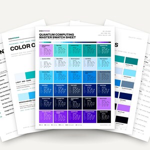 Quantum Computing Color Palette | 30 Hex RGB CMYK Colors (Digital Download)