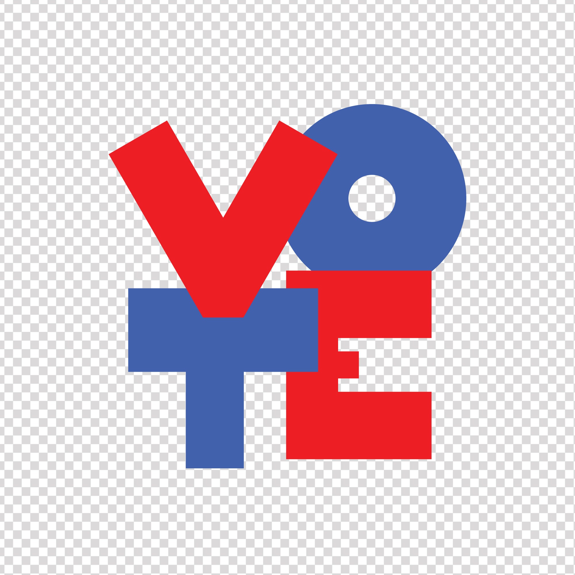 VOTE Block Letters 9 File Types Cricut or Silhouette Die Etsy