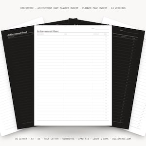 Game Tracker | Achievement Hunt | GoodNotes + iPad PDF | Instant Download