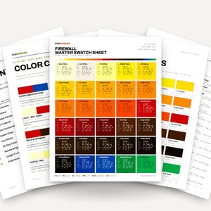 Digital Red Color Palette for Cyber Security Art and Tech Startup Branding, 30 Firewall Alert Hues, Procreate Swatches, Hex Codes