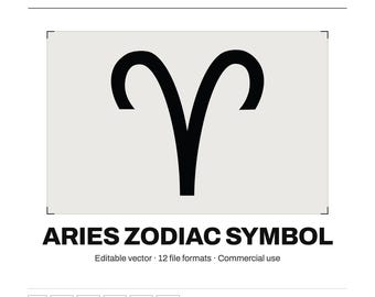 Aries SVG PNG | Zodiac Graphic 12 File Formats | Cricut Silhouette Sublimation Digital Download