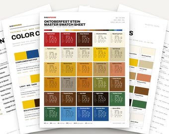 Procreate Color Palette | Oktoberfest Bavarian Amber Beer Fest | 30 Autumn Hues, ASE