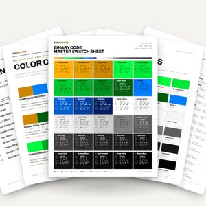 Binary Code Color Palette | 30 Tech Colors, Procreate, ASE (Digital Download)