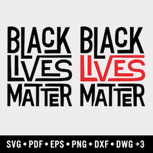 BLM Typography Graphic | Includes 9 File Formats | For Design, Print, Die Cut, Sublimation, CNC
