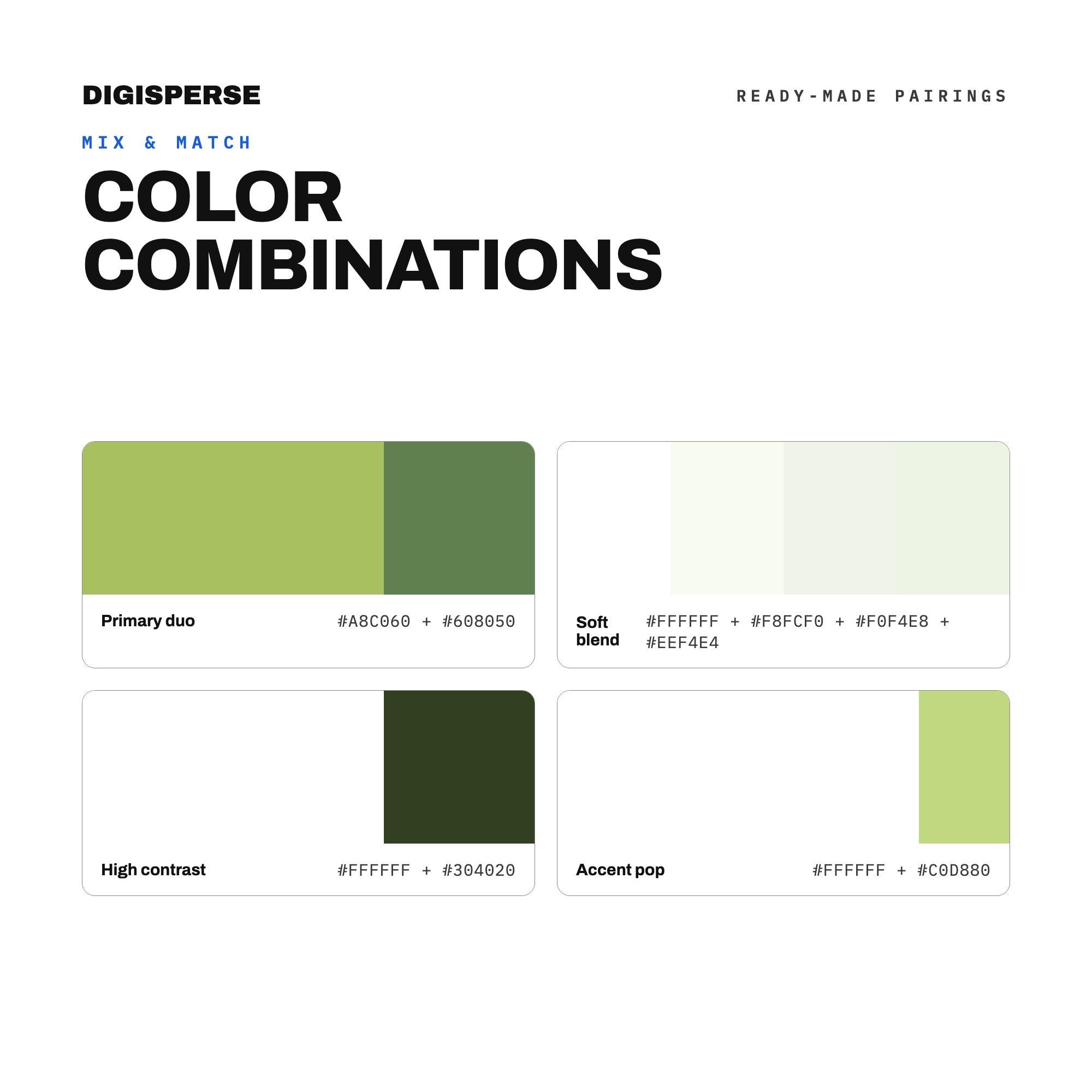 Green Tea Color Palette | 30 Colors | Hex RGB CMYK | Color Guide ...