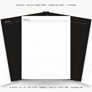 Growth Tracker | Waitlist | GoodNotes + iPad PDF | Instant Download