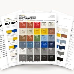 New York Concrete Color Palette | 30 Hex RGB CMYK Swatches (Digital Download)