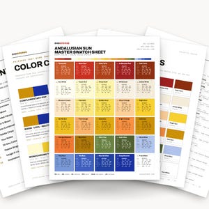 Andalusian Sun Color Palette | 30 Warm Tones, Procreate, ASE (Digital Download)