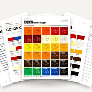 Digital Red Color Palette for Cyber Security Art and Tech Startup Branding, 30 Firewall Alert Hues, Procreate Swatches, Hex Codes