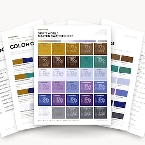 Spirit World Color Palette | 30 Colors | Hex RGB CMYK | Color Guide | Procreate Swatches + ASE | Digital Download