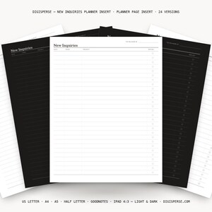 Freelance Planner | New Inquiries Tracker | GoodNotes + iPad PDF | Instant Download