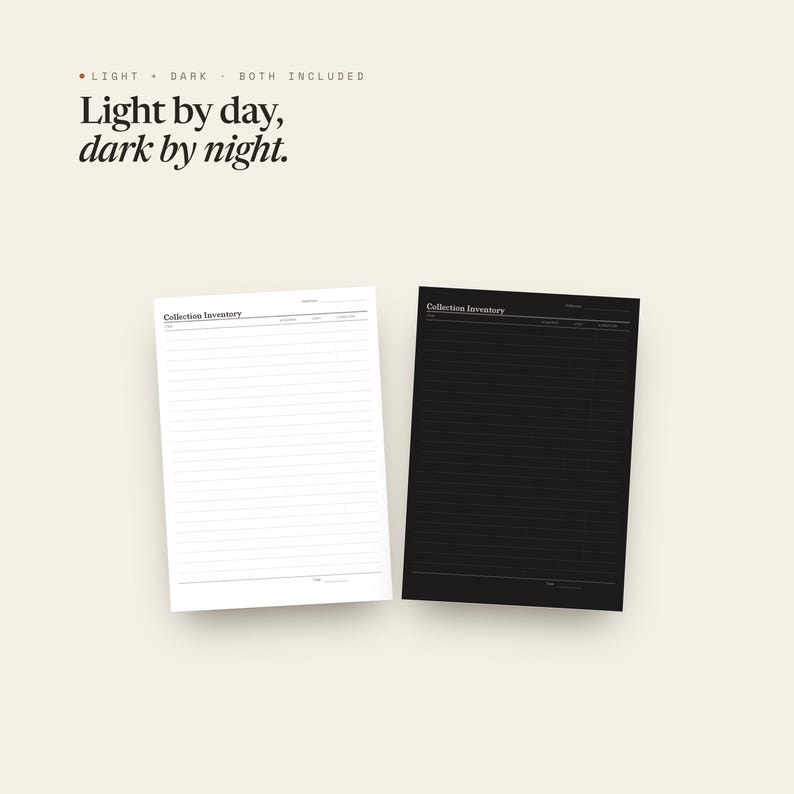 Collection Inventory Planner Insert | Collection Log | GoodNotes iPad PDF | Digital Download image 3