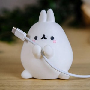 Bunny Cable Holder Cute | 3D printed Gift for him or Her