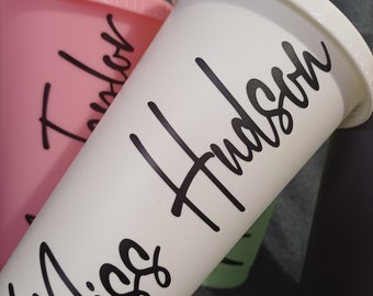 Personalized Tumbler Cup: Custom Printed 24oz Cold Cup with Lid & Straw