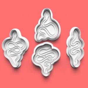 3D Printed Snake Cookie Cutter & Fondant Stamp Set