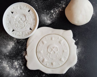 Pirate Coin Cookie Cutter & Stamp: 3D Printed Party Theme