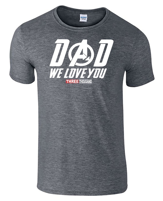 I Love You 3000 T-Shirt Tony Stark Shirt Unisex Tee All Size S-3XL