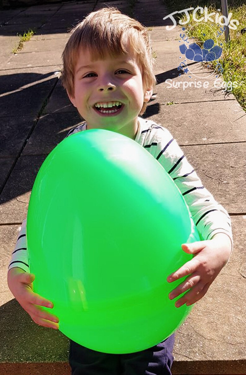GREEN JJCkids Giant Easter Egg Boys /& Girls Empty Jumbo Huge Surprise Egg