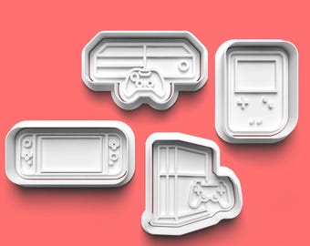Cookiesnijder voor videogameconsole: 3D-geprint gamerfeestje