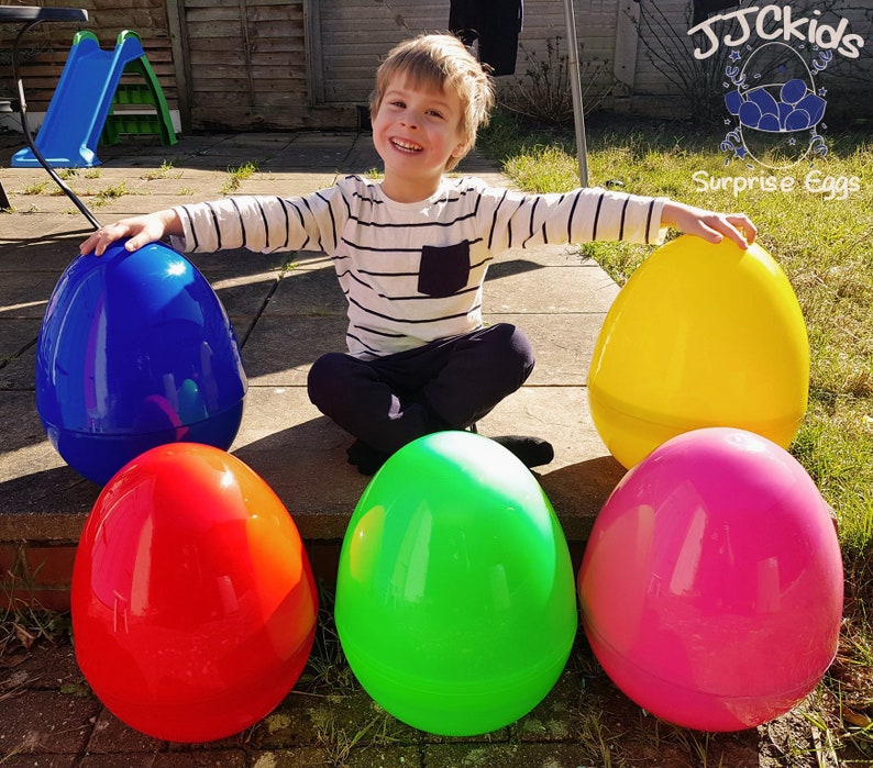 GREEN JJCkids Giant Easter Egg Boys /& Girls Empty Jumbo Huge Surprise Egg