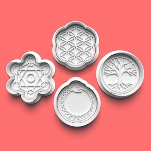 Esoteric Geometry Cookie Cutter Set – 3D Printed Sacred Shapes for Spiritual Baking, Meditation Gifts, Yoga Parties & Mindfulness Treats