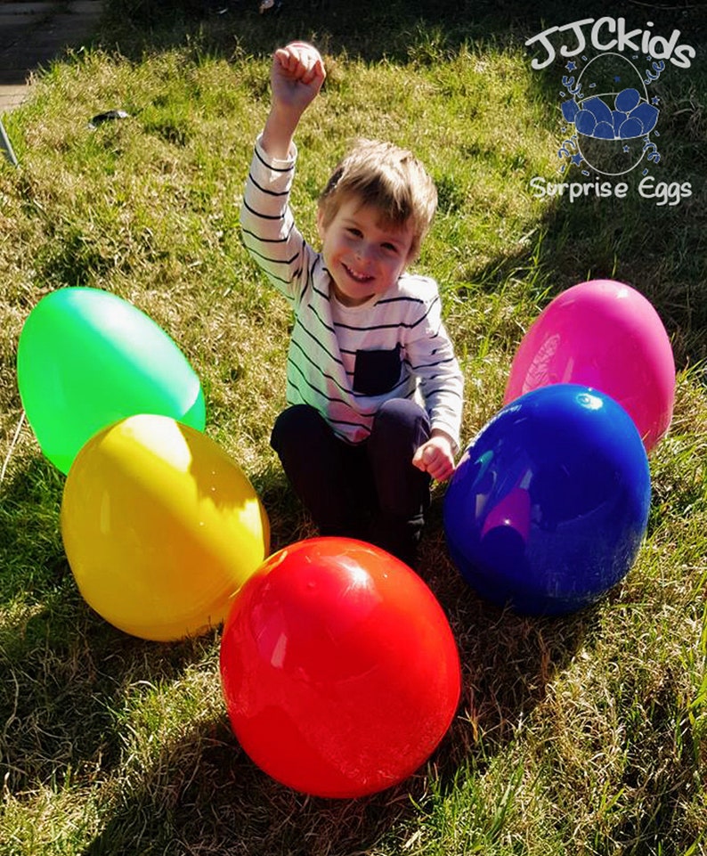 GREEN JJCkids Giant Easter Egg Boys /& Girls Empty Jumbo Huge Surprise Egg